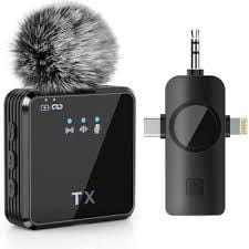 F11 Wireless Lavalier Microphone – Single Mic with ANC, Echo & Wind Muff