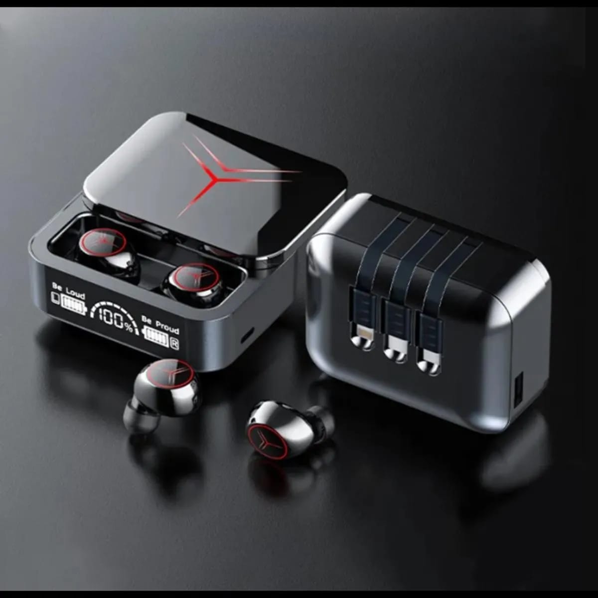 M88 Plus TWS Wireless Earbuds | Bluetooth 5.1, 9D HIFI Stereo, LED Display & Power Bank | Low Latency Gaming Earphones with Type-C