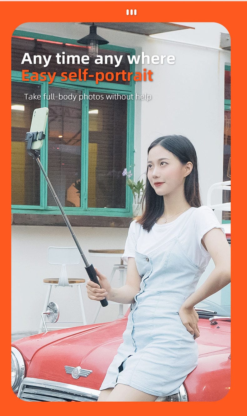 3-in-1 Wireless Selfie Stick & Tripod Stand (R1 / R1S) with Bluetooth Remote | Extendable Monopod for TikTok, Vlogging & Travel