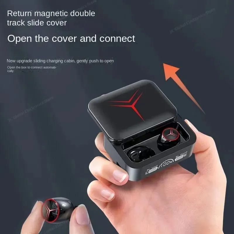 M88 Plus TWS Wireless Earbuds | Bluetooth 5.1, 9D HIFI Stereo, LED Display & Power Bank | Low Latency Gaming Earphones with Type-C
