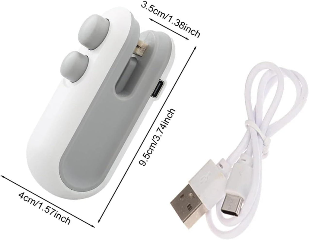 Mini Rechargeable Food Bag Sealer with Cutter – Portable Heat Sealing Machine